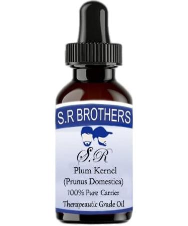 Buy SR Brothers Plum Kernel Oil - 100ml Pure & Natural Therapeutic Carrier Oil for Skin & Hair | International Shipping Available - Buy Online on GoSupps.com