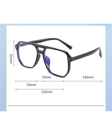 PARWANA Anti UV Reading Glasses - Oversized Computer Readers for Women & Men | Cute Flat Light Mirror Presbyopic +100 Transparency - Buy Online on GoSupps.com