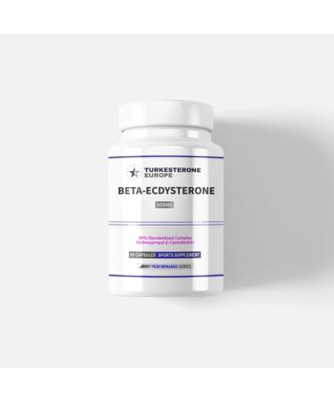 Beta-Ecdysterone 98% Complex with Hydroxypropyl-Beta-Cyclodextrin - 60 Capsules (600mg) - Turkesterone Europe®