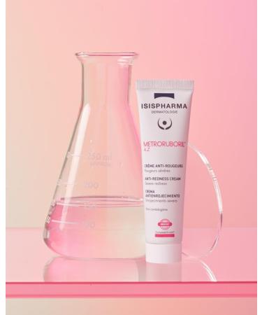 ISISPHARM METRORUBORIL A.Z Anti-Redness Cream 30 ml - Daily releif cream Designed with 15% Azelaic Acid - Color Corrector Reduces Redness Improves Microcirculation - Made in France - Buy Online on GoSupps.com