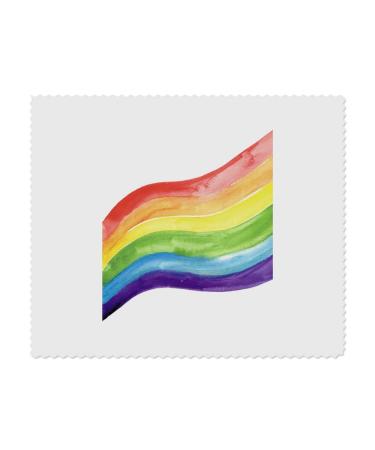 2 x 'Rainbow' Microfiber Lens/Eyeglass Cleaning Cloths (LC00020911)