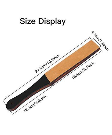 Brrnoo Double Size Grinding Stones - PU Leather Razor Belt for Sharpening | Men's Barber Shaving Tools - Buy Online on GoSupps.com