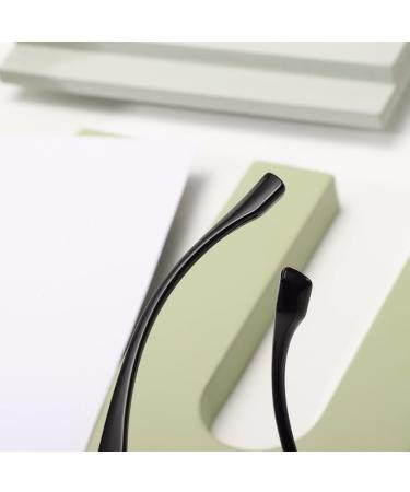 Blue Light Blocking Designer Eyeglasses | Anti-UV Computer Readers | Oversized Black +0.00 - Buy Online on GoSupps.com