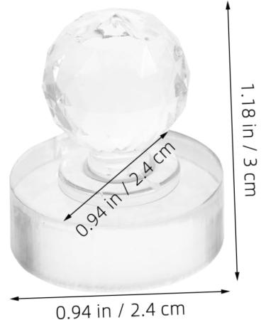 FOMIYES 2pcs Pressing Seal Mold Eyeshadow Stamp Powder Cosmetic Stamper Acrylic Eyeshadow Stamper 3.00X2.40X2.40CM Transparent - Buy Online on GoSupps.com