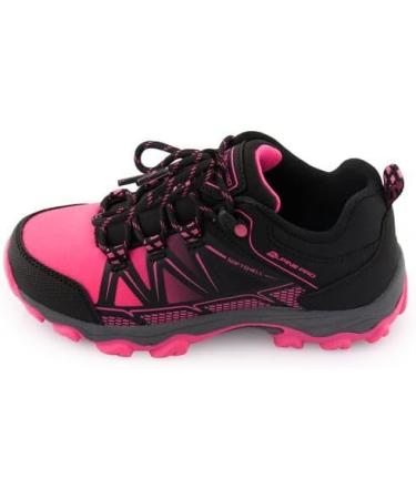 Alpine Pro Faro Unisex Kids Hiking Shoes - Lightweight Trekking & Outdoor Durability | Breathable Softshell & Rubber Base - Size 35 EU - Pink - Buy Online on GoSupps.com
