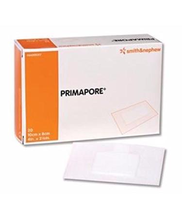 5466000317BX - PRIMAPORE Adhesive Non-Woven Wound Dressing 4 x 3-1/8 20 Count (Pack of 1)