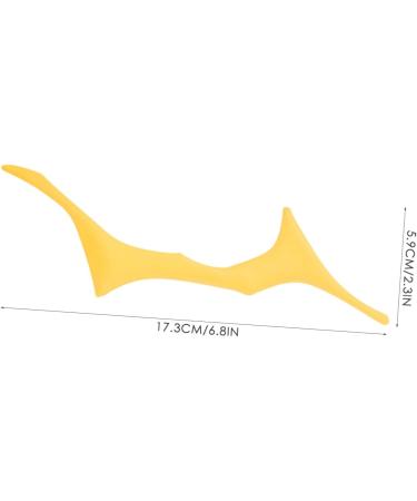 Mipcase Silicone Makeup Stencil Eyebrow Shaper Eyebrow Stencils Makeup Tools Eyebrow Trimming Auxiliary 17.3x5.9cm Yellow - Buy Online on GoSupps.com