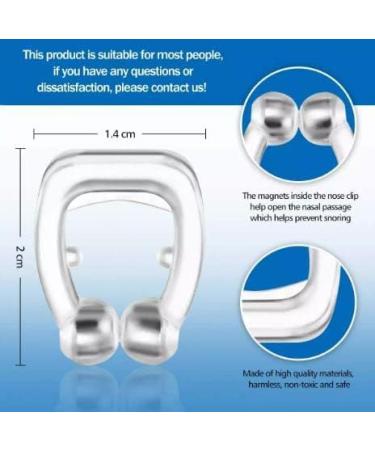 GM-PRDUCT'S (6 Pack) Anti Snoring Devices - Blue Silicone Magnetic Nose Clip - Snore Stopper & Sleep Aid - Buy Online on GoSupps.com