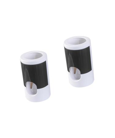 Alipis 2 pcs toothpaste tube squeezer toothpaste press toothpaste dispenser holder child toothbrush black x2pcs 6.5*6.5cmx2pcs