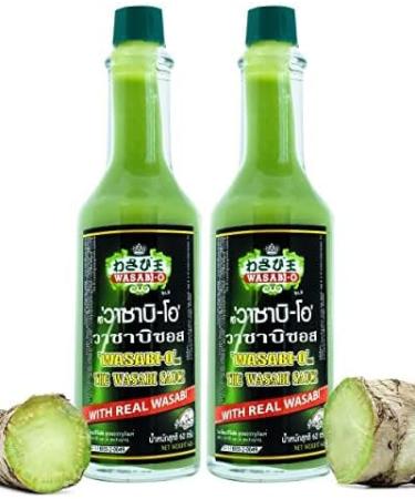 WasabiO Wasabi Sauce with Real Wasabi 62g Pack of 2 Wasabi Hot Sauce for Sushi Roast Beef - Buy Online on GoSupps.com
