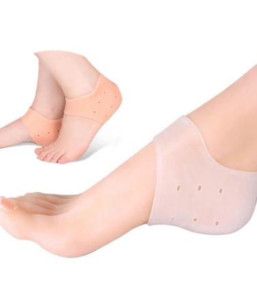 Breathable Elastic Silicone Heel Cups - 2 Pairs Lightweight Foot Grips & Versatile Protectors for Comfort | International Shipping - Buy Online on GoSupps.com