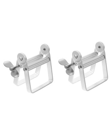 Retasica Toothpaste Squeezer Metal Tube Roller Rotating Toothpaste Dispenser Tube Squeezer Stainless Steel Squeezer