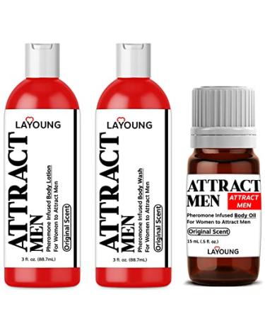 LAYOUNG Attract Men Pheromone Infused Mini Travel Kit For Women Formula