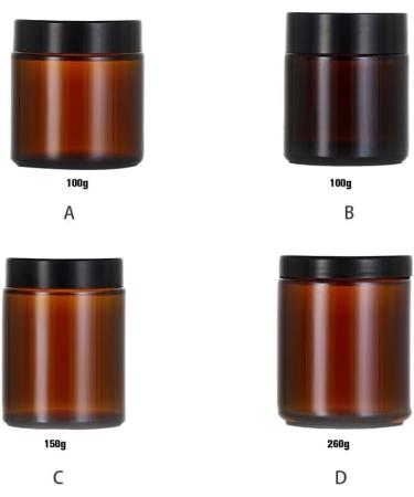FIOERDTUIE Travel-friendly Reusable Amber Glass Bottle With Screw Lid Multi-functional Anti-slid Bottom Secure Lock Oil Extra Thick 150g Amber 150g 150g Amber 150g - Buy Online on GoSupps.com