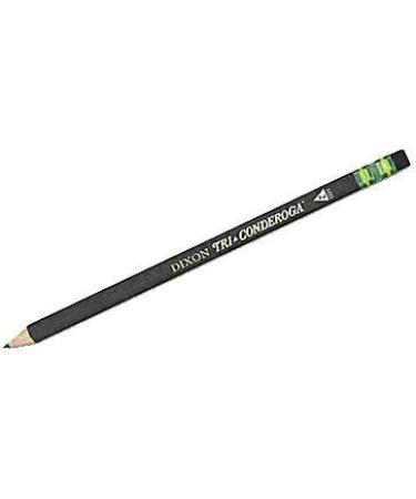 Ticonderoga Tri-Conderoga Triangular Pencils Wood-Cased 2 Sharpener Soft Touch Comfort Barrel Black 12-Pack (22500) 12 Count - Buy Online on GoSupps.com