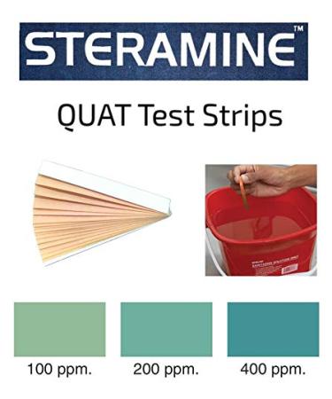 Steramine Quaternary Sanitizing Tablets (4 Pack) - Food Contact Surface Sanitizer | FryOilSaver Co Kit with 1 Test Kit of 15 QT-10 Test Strips - Buy Online on GoSupps.com