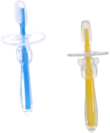 Frcolor 4-Piece Silicone Training Toothbrush Set & Teething Toy for Babies | Soft Safe Earth Tone Baby Care Essentials - Buy Online on GoSupps.com