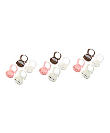 Solustre 12 STK Contact lens container Nursing Set Travel set for contact lenses container for contact lenses Case-kit Eye contact tweezer