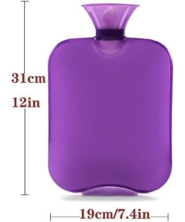 Maies 2L Classic Hot Water Bottle - PVC Heat Bag with Knitting Cover | Reusable & Portable for Home & Dorm Use - Buy Online on GoSupps.com