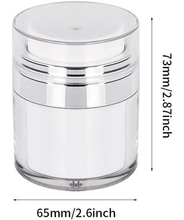 Delitless Airless Pump Dispenser 50ml - Refillable Travel Cream Bottle & Portable Ornament Container - Buy Online on GoSupps.com