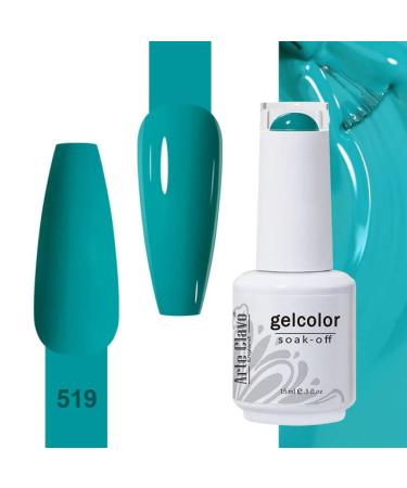 ArteClavo Soak Off UV LED Gel Nail Polish Hybrid Varnish 99Colors Nail Art Charm Manicure Semi-Permanent Base Top Coat Nails Gel - (Color: 519)