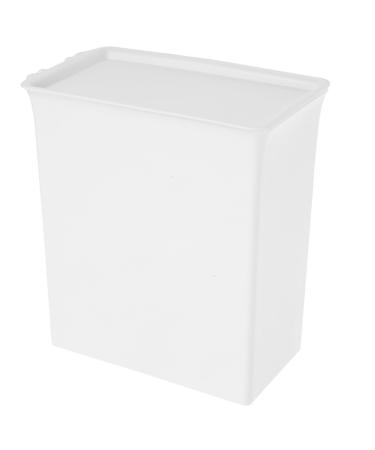 CAXUSD Organization Bucket Box sheet Softener Organizer for Fabric Dryer Bucket Powder Multifunctional Dispenser Home 14.6X14X8CM White