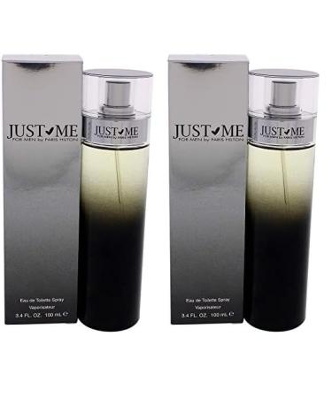 Paris Hilton Just Me for Men - 3.4 Ounce EDT Spray (Pack of 2) RED 3.4 Fl Oz (Pack of 2)