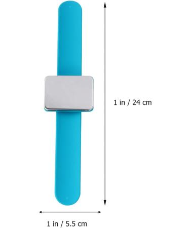 Beavorty snap Wrist pin Holder pin Wristband pin pin Holder Wristband Square Stand Pin Holder Bracelet Hairdressing Tool Stainless Steel Attraction 24x5.5x1cm 1.0 - Buy Online on GoSupps.com