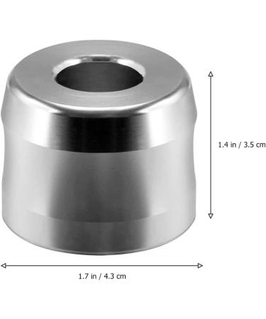FRCOLOR Mens Shaving Razor Stand Razor Base Shaving Brush Stand Razor Holder Stand for Men 1pc (Silver) 4.3x4.3cm Silver - Buy Online on GoSupps.com