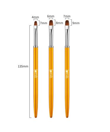 Lovenails 3 Gel Brush Set - Oval Brushes for Nail Design & Art | Professional Quality Gel Modeling & Full Cover Brushes - Buy Online on GoSupps.com