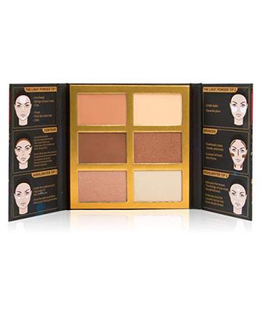 J.Cat Beauty Symphony Face Obsession Highlight Contour & Bronzer Palette SFO102 #2 Medium/Dark 0.97 oz (27.5 g)