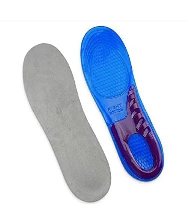 Unisex Orthotic Silicone Gel Insoles - Shock Absorbing Full Length Inserts for Boots & Sports Shoes - Comfortable Massaging Feet Support (M UK 6-9) - Buy Online on GoSupps.com