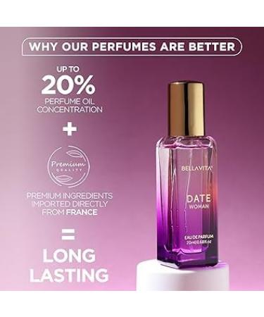 Luxury Date Woman Eau De Parfum Perfume with Pink Pepper Jasmine & Vanilla|Premium Long Lasting Floral & Fruity Fragrance for Women 20ML - Buy Online on GoSupps.com