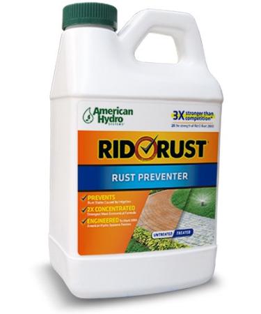 American Hydro Systems Rid O RR1 Concentrate-Prevents Irrigation Rust Stains  Neutralizes Well Water Iron-Use in American Hydro Feeder Systems, 1/2 Gallon, White 1/2 Gallon 1 Pack Preventer