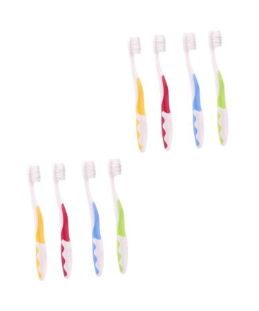 CliSpeed 8 STK toothbrushes for children infant toothbrush Tools for the oral care soft toothbrush toddler oral toothbrushes with bristles non -slip toothbrushes form earth colors baby