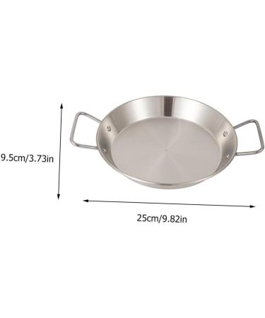 OUNONA 2 Pcs Amphora Pan Copper Frying Pan Barbecue Nonstick Frying Pan Low-Edge Pan Camping Cooking Pot Pan for Camping BBQ Grilling Camping Pans Kettle Outdoor Stainless Steel 25x25cmx2pcs - Buy Online on GoSupps.com