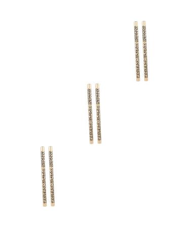 Didiseaon 6 Pcs Long Lasting Eyebrow Pencils Eyeshadow Pencil Waterproof Black Eyebrow Pencil Puff Head Wooden 1 count (Pack of 1) As Shownx3pcs