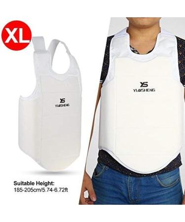 Taekwondo Karate Chest Guard Vest for Adult Child Unisex - Boxing Breast Protector Accessory (Size M) - Buy Online on GoSupps.com