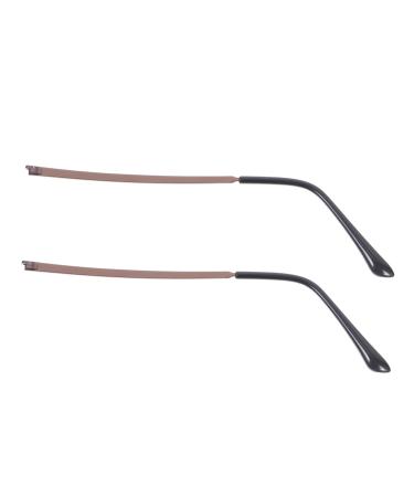 OHPHCALL Sunglasses Glasses 1 Pair Eyeglass Legs Bracelets Kits Screw Set Hinge Repair Kit Eyeglass Leg Replacement Eyeglass Frame Arm Replacement n-Arm Legs Coffee Metal Bracelet Glass Coffee 14X3CM