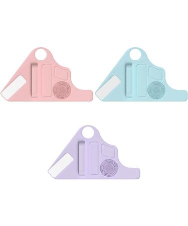  YUSSEQDD Makeup brush holder with textured cleaning palette for easy maintenance. The bracelet features two different silicone gel zones pink. - Buy Online on GoSupps.com