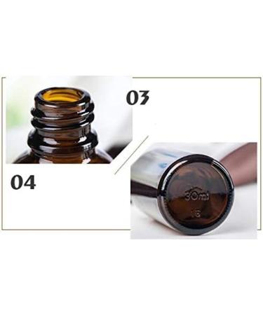 Vasana 3 Refillable Amber Glass Bottles for Essential Oils | 100ml | Black Drip Closure | International Shipping - Buy Online on GoSupps.com