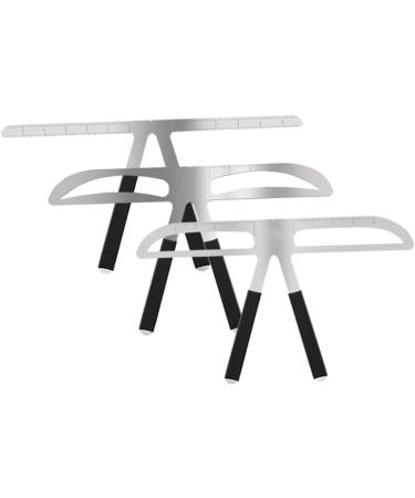 Beavorty Tool Eyebrow Ruler Stencil Eyebrow Stencil Kit Brow Stencils Calipers Stainless Steel medium As Shown - Buy Online on GoSupps.com