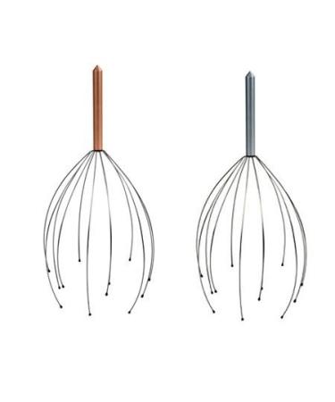 BOOLAVARD Head massager Head massage Hand Held Scalp Head Massager - Pack of Two (colors can vary) by Boolavard Hand Held Scalp Head Massager - Pack of Two (colors can vary) by Boolavard TM