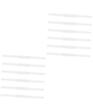 Healeved 40 STK Mask hooks Hanging hook earcurrent mask extension belt mask rope buckle mask cord buckle connect with hooks PP white 20x1.8cmx2pcs