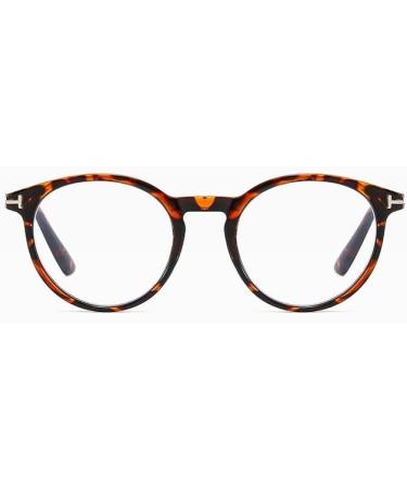 Qinzhenz Retro Round Reading Glasses | Anti Blue Light Computer Readers | Stylish +200 Light Powder for Women - Buy Online on GoSupps.com