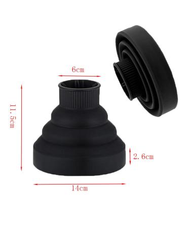 Changyeah Universal Hair Dryer Diffuser - Silicone Attachment for All Hair Dryers | Compatible with Most Types | Black - Buy Online on GoSupps.com