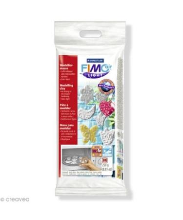 STAEDTLER Fimo Air Light 8131-0 Air Drying or Microwave Hardening Modelling Clay 250g - White