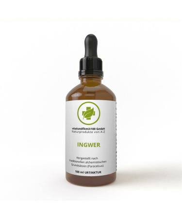 Ginger tincture 100 ml - Zingiber officinalis - Premium quality - primeval tincture - a brown las bottle including pipette for precise dosing