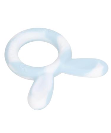 Baby Teething Toys Silicone Teethers Ring Shape Bunny Ear Bracelets for 3 Months Infant (White Blue) - Buy Online on GoSupps.com