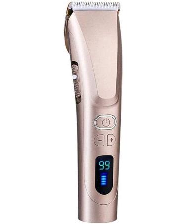Professional Hair Clippers Cordless Hair Haircut Kit Rechargeable Hair Trimmer Haircut Grooming Kit with 4 Guide Combs & for Men/Father/Husband/Boyfriend LCD Display ideal gift ( Color : Gold )